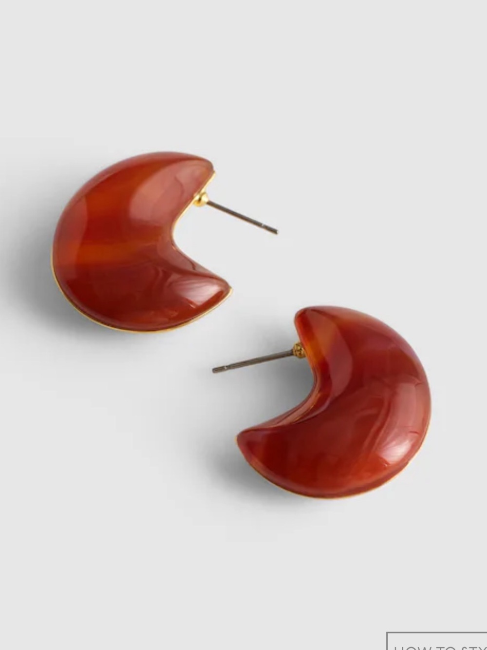 Madewell Semiprecious Chunky Hoop Earrings